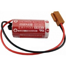 Hobilinka Maxell ER17/33 3.6V 2/3A Size Pil - Kahverengi Soket