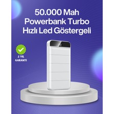 Hobilinka 4 Cihazı Aynı Anda Şarj Edebilen Güçlü Powerbank 50000 Mah