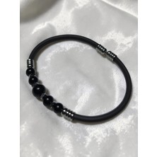 Basqio Doğal Taş Yaylı Bileklik - Oniks Taşı