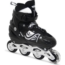 Feyza Design Yüksek Kaliteli Siyah Çocuk Patenleri 38-41 Numara