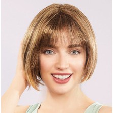 Hobilinka Açık Kahverengi Küt Parti Peruk Küt Saç (4887)