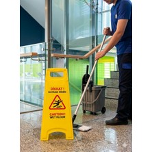 Primeaks Kaygan Zemin Uyarı Levhası - Yüksek Görünürlük