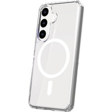 Nettech Samsung Galaxy A55 Uyumlu Transparan Magsafe Seri Arka Koruma Kılıf