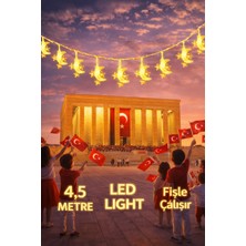 Okavango 4,5 Metre Cami Desenli Led, 23 Nisan Süsleri 23 Nisan Okul Anaokulu Süslemeleri