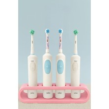 Hanart Elektronik Diş Fırçası Standı 4 Lü Pembe