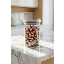 Acar Arlina Paslanmaz Çelik Kapaklı Cam Kavanoz - 15 cm