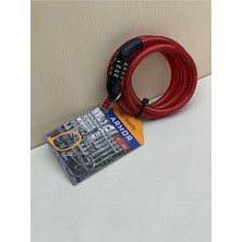 Feyza Design 410MV Bisiklet Kilidi Kırmızı Güvenli Koruma