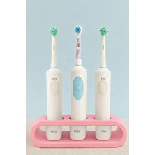 Hanart Elektronik Diş Fırçası Standı 3 Lü Pembe