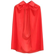 Hobilinka Kırmızı Renk Yakalı Pelerin Çocuk Boy 90 cm