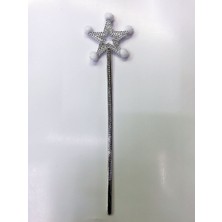 Hobilinka Yıldız Peri Asası Sihirli Değnek Beyaz Ponponlu