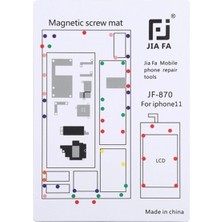 Hobilinka Jıafa JF-870 iPhone 11 6.1 Inc Mıknatıslı Çalışma Hasırı Vida GOSTERGELI-(5775)
