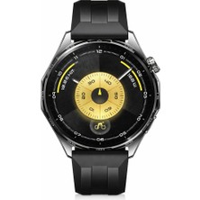 Huawei Watch Gt 6 46 mm - Siyah (21 Güne Varan Pil Ömrü, Sağlık Takibi, Bisiklet Özelliği, Ios & Android Uyumlu)