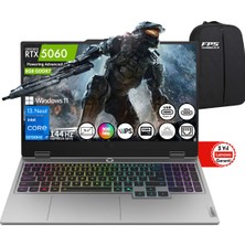 Lenovo Loq 15IRX10 I7-13700HX RTX5060 24GB Ram 512GB SSD 15.6" Fhd IPS 144Hz W11 83JE00LFTR Taşınabilir Bilgisayar