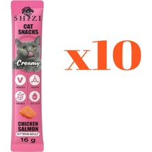 Shizi Creamy Krema Kedi Ödülü Somon 10X16GR