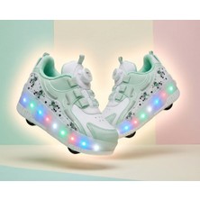 Feyza Design Yıldızlı Işıklı Çocuk Patenleri - Renkli ve Ortopedik Tasarım