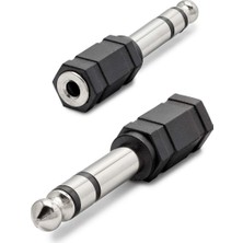 Hobilinka 6.5 mm To 3.5 mm F Çevirici Enstruman Gitar Siyah HDX1265