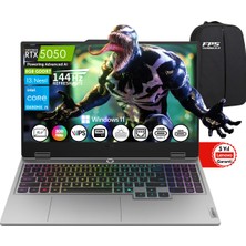 Lenovo Loq I5-13450HX RTX5050 24GB Ram 2tb SSD 15.6" Fhd IPS 144Hz W11 83JE00JLTR Taşınabilir Bilgisayar
