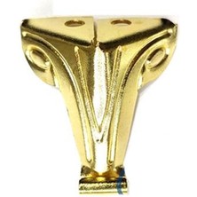 Hobilinka Moda Sac Sandık Ayağı, Kutu Ayak 2,5 cm - Sarı, 100 Adet