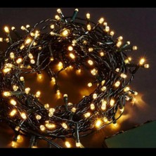 Hobilinka 10 M 100 LED Boncuk Lamba Gün Işığı Siyah Kablo Mz-18-4