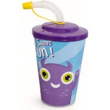 Formzen Titiz Bardak Pipetli Cute (Boynuzlu) 400ML