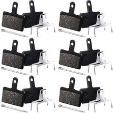 Feyza Design 6 Set Hidrolik Disk Fren Balatası Siyah Bisiklet Aksesuarı