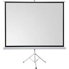 Hobilinka Everest TPP-200 200X200 Trıpod Projeksiyon Perdesi Arkası Siyah Fonlu Taşınabilir Ayaklı Model