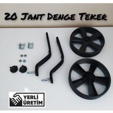 Feyza Design 20 Jant Bisikletler Için Yan Takviye Tekeri ve Somunu