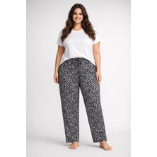 Pemilo Kadın Büyük Beden Desenli Tek Alt