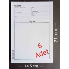 Deftersan A5 Reçete Kağıdı 6 Adet 100 'lü