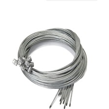 Feyza Design Bisiklet Fren Teli Seti - 8 Adet (4X250CM + 4X180CM) Gri