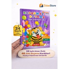 Emrah Gültekin Kopartmalı Boyama Kitabı 24 Sayfa Çocuklar Için Eğitici Boya Çek Kopart As Etkinlik Kitabı