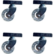 Hobilinka Furç Uzun-Sunta Bilyalı Teker - 20X50 - Şeffaf - 18MM HKS189 - 4 Adet