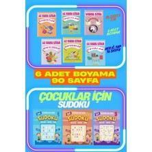 Çocuklar Için Boyama Kitabı ve Çocuklar Için Sudoku Kolay Orta Zor