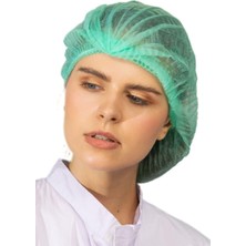 Muhtelif Tek Kullanımlık Yeşil Bone 52 cm Büyük Boy Tela Bone 500 Adet