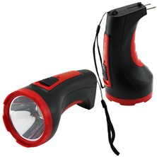 Hobilinka 3W Tek LED Bombeli Gövde Fiş Şarjlı El Feneri Uzun Mesafeli (4887)
