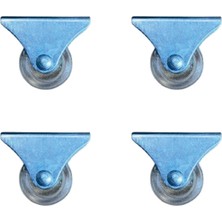 Hobilinka Furç Sabit Teker - 38MM - Şeffaf HKS237 - 4 Adet