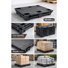 Aslan Plastik Palet 80*60*15 cm Plastik Palet