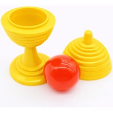 Hobilinka Sarı Renk Sihirli Kupa Top Kaybetme Oyunu 7 cm