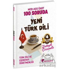 Özdil Akademi Yayınları Öabt Meb-Ags Türk Dili ve Edebiyatı Öğretmenliği 100 Soruda Yeni Türk Dili Çözümlü Altın Seri - 4