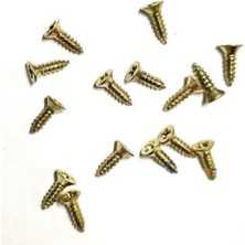 Hobilinka Klips, Menteşe, Ayak, Ağaç, Sunta Vidası 2,2x7,5mm - Sarı 100 Adet