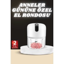 Hobilinka Anneler Gününe Özel Hediye El Rondosu Doğrayıcı Şarjlı Taşınabilir