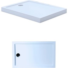 70 x 140 Dikdörtgen Monoblok Duş Teknesi H:10 cm