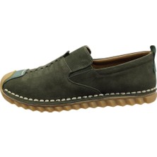 Luis Figo 3830 Yeşil Nubuk Yazlık Erkek Ayakkabı