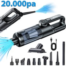 Hobilinka Ezere Powervac1 20000PA Araç Içi ve Ev Tipi Şarjlı Vakum SÜPÜRGE-(5775)