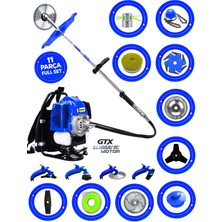 Prowackers German Wqs F900 Pro Seri Sırt Tipi Benzinli Ot Çalı Çim Biçme Tırpanı+ 11 Pcs Full Set Hali Yıkamalı