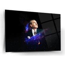 Shiny Art Atatürk Dijital Işık Efektli Cam Tablo – ATA196