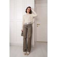 Eskitme Mavi Straight Jean