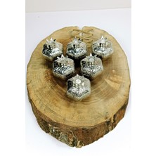 Hobilinka 6 Lı Mini Eskitme Osmanlı Temalı Açık Renk Nar Lokumluk Sunum