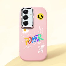 Ucuc Samsung Galaxy S25 Uyumlu Darbe Emici Kamera Korumalı Pembe Silikon Kılıf