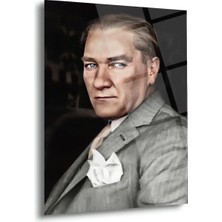 Shiny Art Atatürk Portre Cam Tablo – ATA228